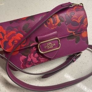 Coach floral crossbody